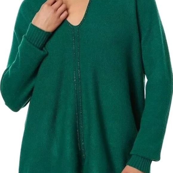 NWT Lilly Pulitzer Green V-Neck Sweater - Picture 9 of 9